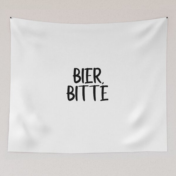 Artikelvorschau, Bier Bitte Beer Please In Deutsch entworfen und verkauft von PeerlessMerch.