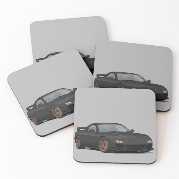 Item preview, RX-7 Fd3s Illustration black designed and sold by ArtyMotive.