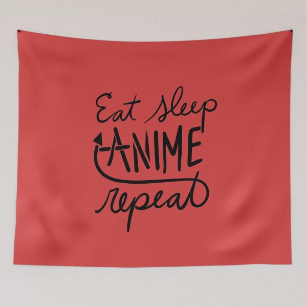 Item preview, Eat Sleep Anime Repeat designed and sold by FrictionMaxxing.