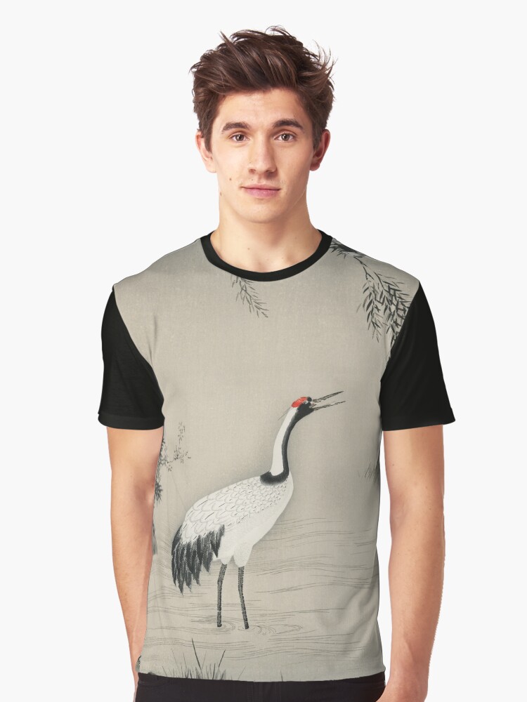 japanese crane shirt