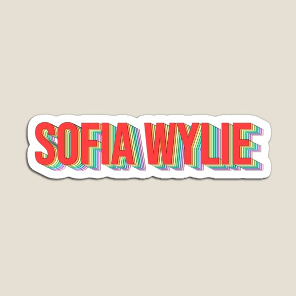 Sofia Wylie Rainbow 3D Imán