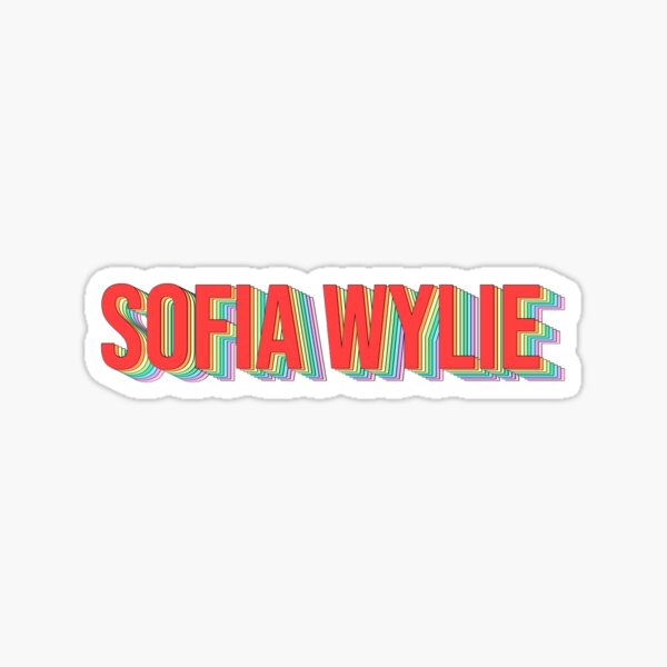Sofia Wylie Rainbow 3D Pegatina