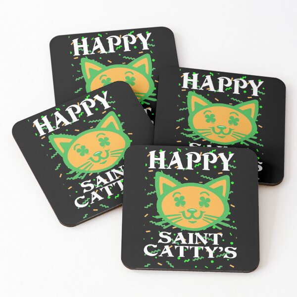 Item preview, St Cattys Day Saint Patricks Day Cat Gift designed and sold by TooFlyDesign.