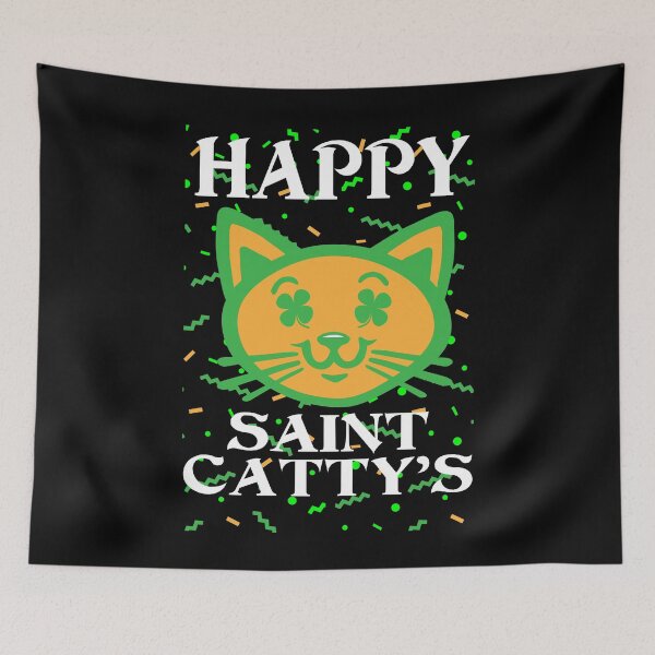 Item preview, St Cattys Day Saint Patricks Day Cat Gift designed and sold by TooFlyDesign.