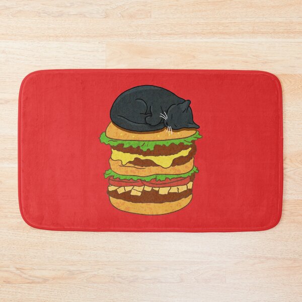 Item preview, Burger Cat - black designed and sold by CCCDesign.