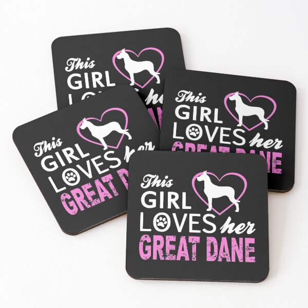 Item preview, This Girl Loves Her Great Dane Dog Lover Gift designed and sold by TooFlyDesign.
