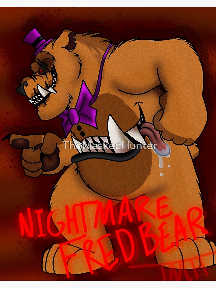 FNaF Nightmare Fredbear | Art Print