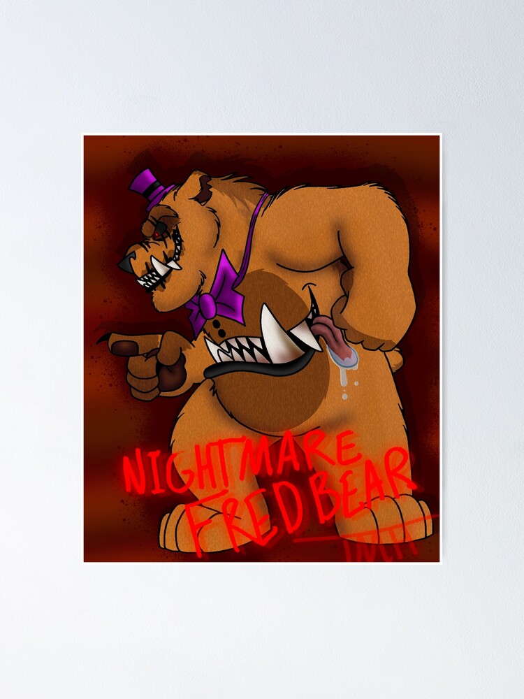 Nightmare Fredbear (Five Nights at Freddy's) Poster for Sale by  TheMaskedHunter