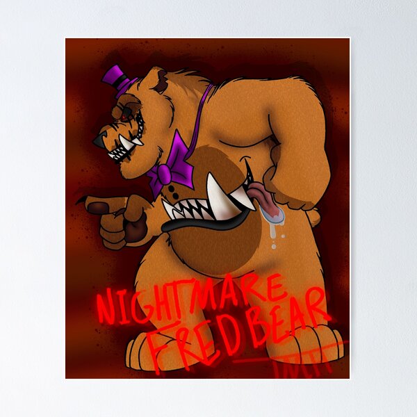 Nightmare Fredbear Posters for Sale