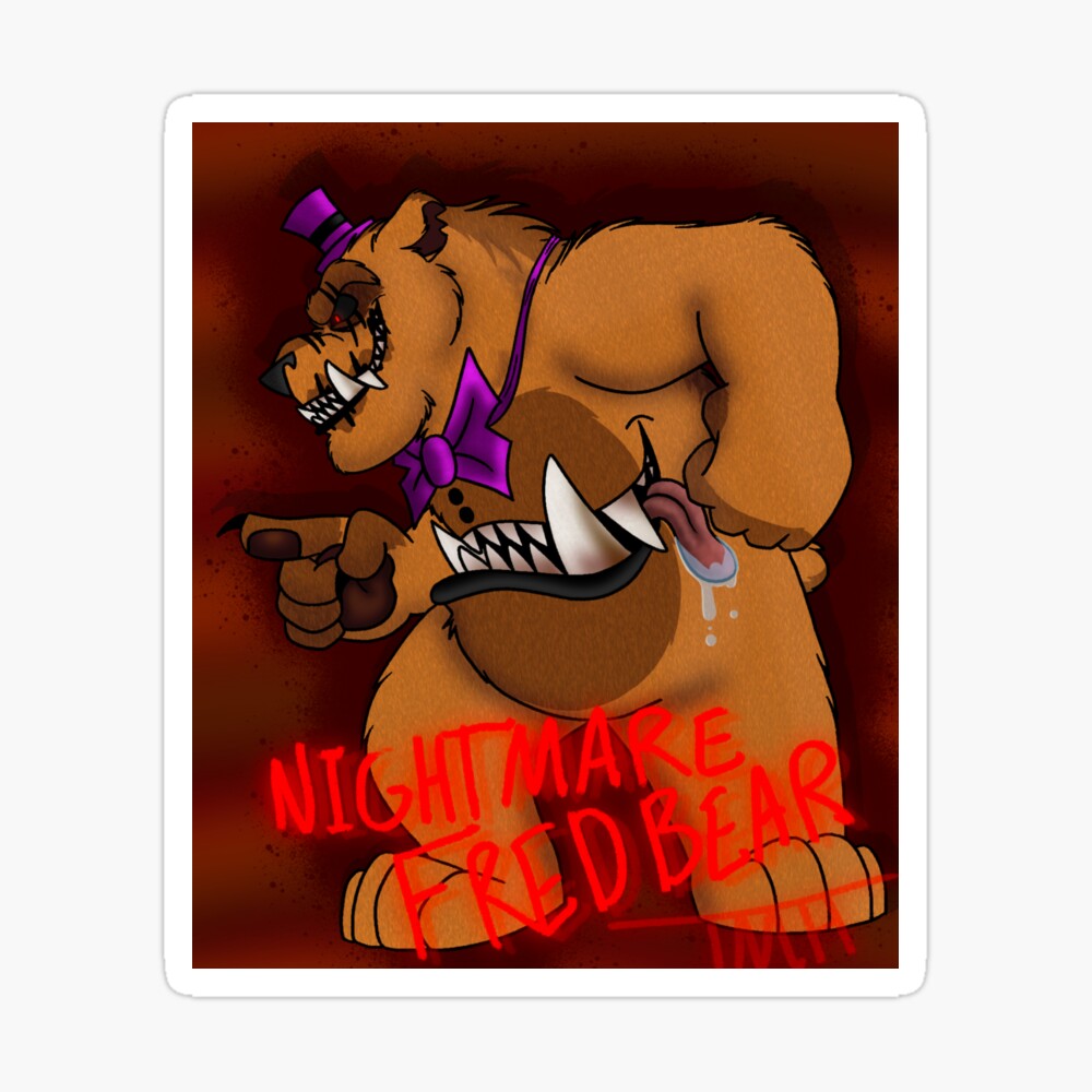 I am real” FNAF UCN Nightmare Fredbear Hardcover Journal for Sale by  terrieberrytont