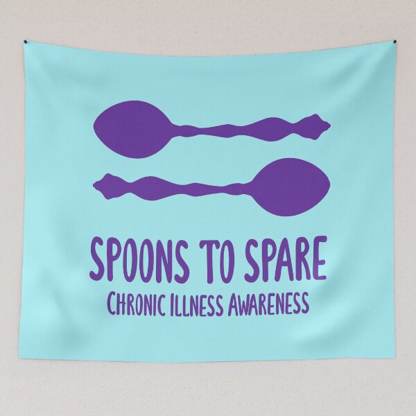 Item preview, Spoons To Spare - Chronic Illness Awareness (Purple) designed and sold by KelseyLovelle.