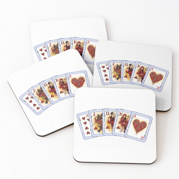 Item preview, royal flush hearts designed and sold by rainingcrow.