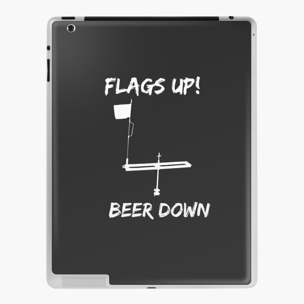 Ice Fishing Tip Up Flag Art Board Print for Sale by 4tomic
