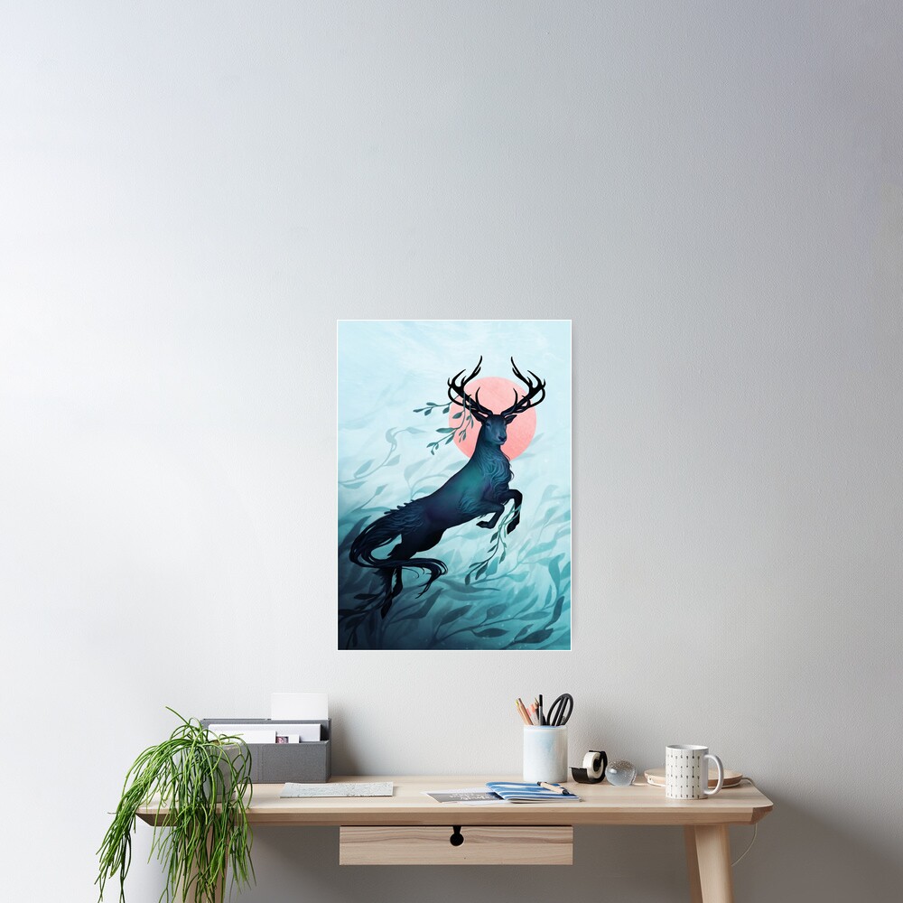 Kelpie Stag Poster