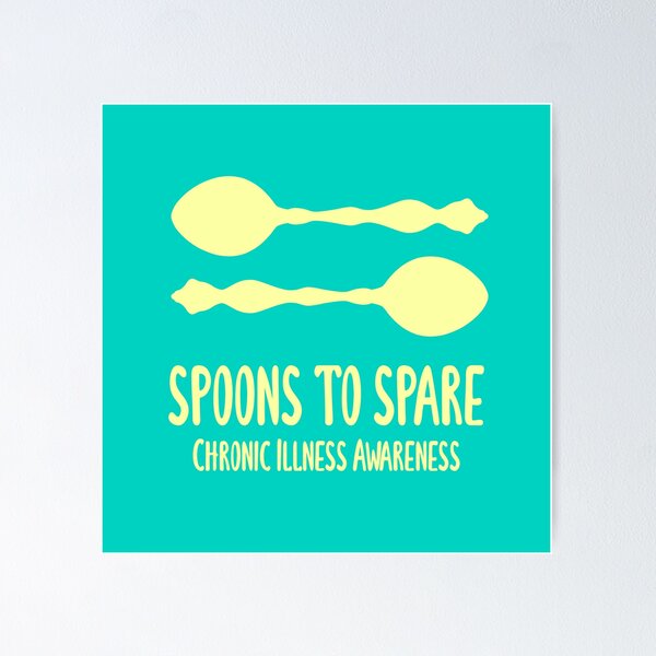 Item preview, Spoons To Spare - Chronic Illness Awareness (Light Yellow) designed and sold by KelseyLovelle.