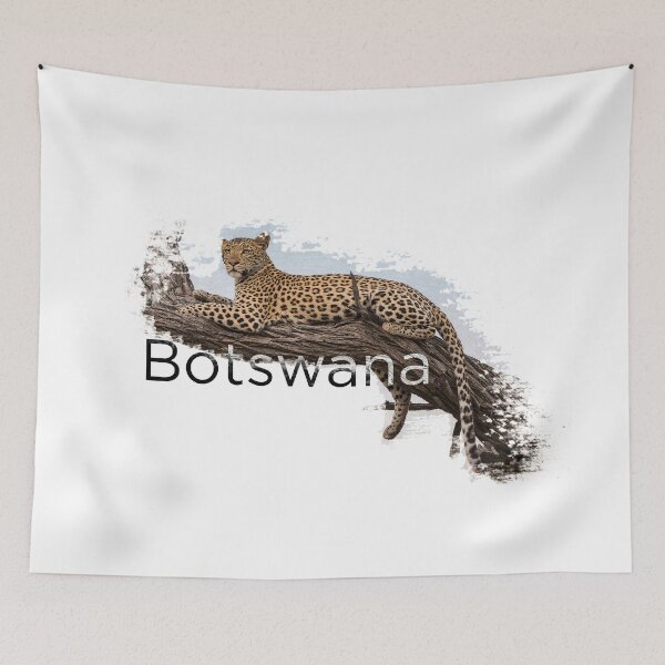 Item preview, Botswana lettering with leopard on a branch designed and sold by hench89.