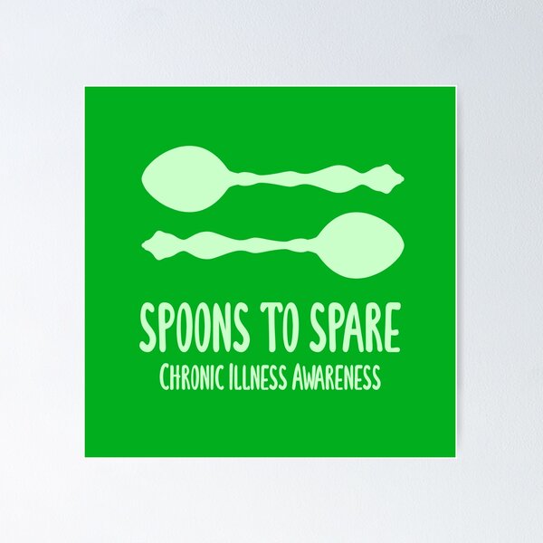 Item preview, Spoons To Spare - Chronic Illness Awareness (Light Green) designed and sold by KelseyLovelle.