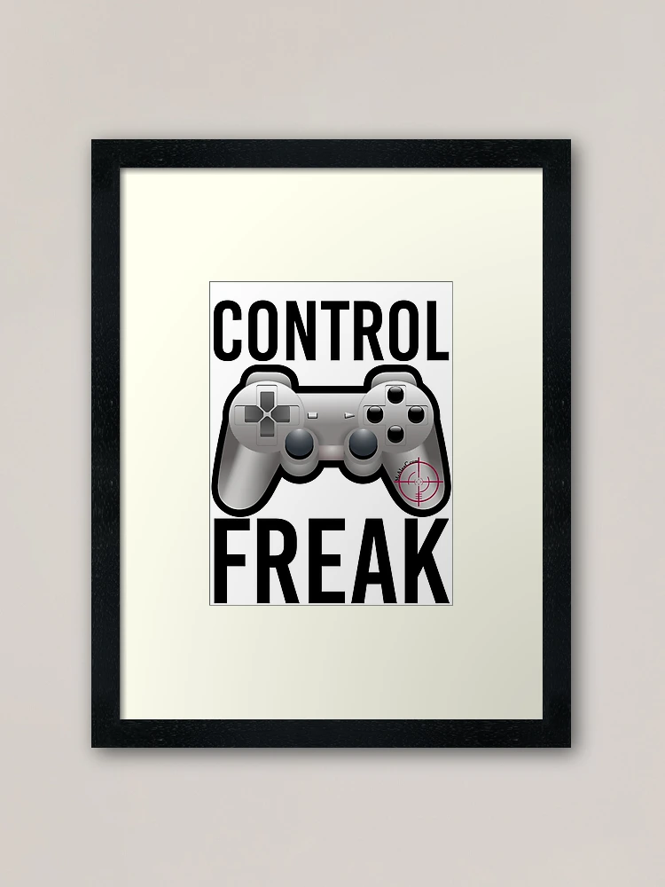 Control Freak Pun Video Game Controller Gamers Photographic Print for Sale  by mralan