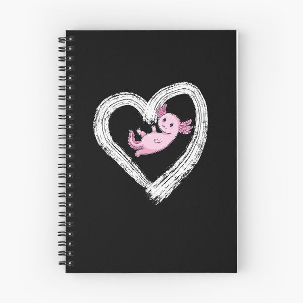 Item preview, Big Heart Love Axolotl Cute Animal Vintage Retro Design  designed and sold by Flying Jake.