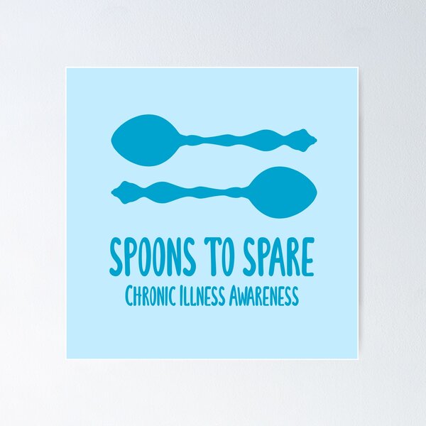Item preview, Spoons To Spare - Chronic Illness Awareness (Blue) designed and sold by KelseyLovelle.