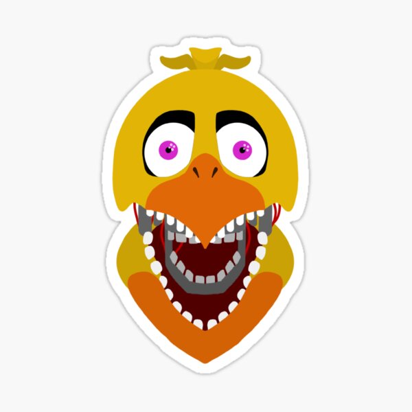 Withered Chica FNAF Sticker for Sale by Twilight-Winged