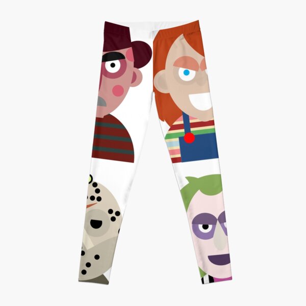 Horror Movie Characters Leggings Redbubble - jason the killer pants roblox