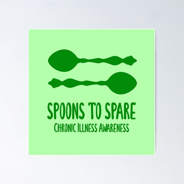 Item preview, Spoons To Spare - Chronic Illness Awareness (Green) designed and sold by KelseyLovelle.