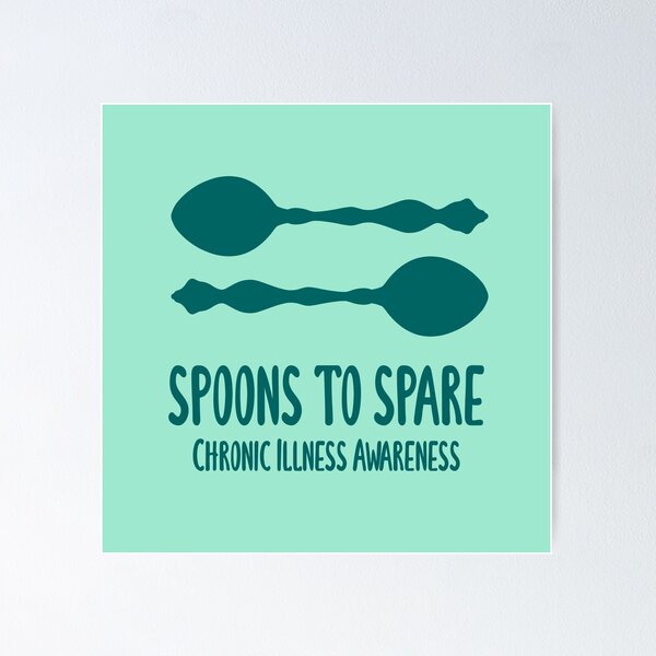 Item preview, Spoons To Spare - Chronic Illness Awareness (Teal) designed and sold by KelseyLovelle.