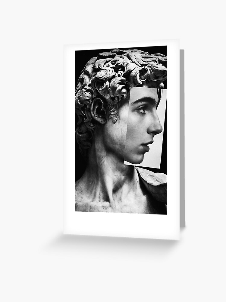Timothee Chalamet as fashion by a young by Asar Studios Greeting Card by  Celestial Images
