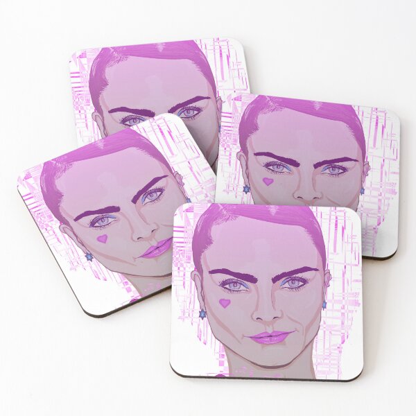 Item preview, Cara-ra-ra, Cara Delevingne on distorted pink designed and sold by Happyoninside.
