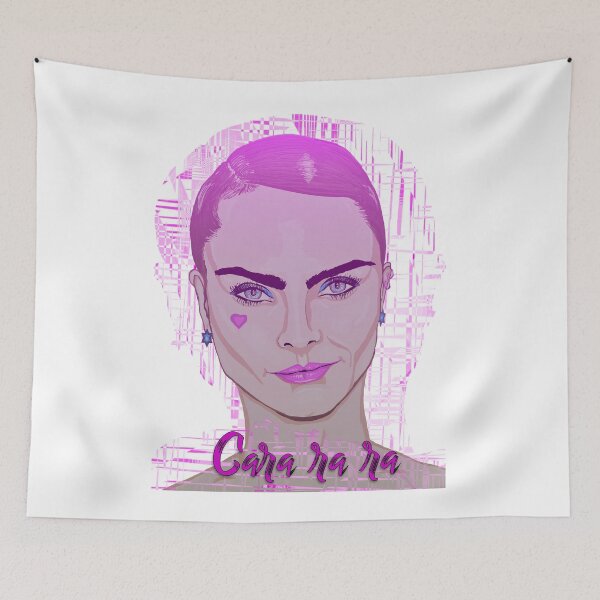 Item preview, Cara-ra-ra, Cara Delevingne on distorted pink designed and sold by Happyoninside.