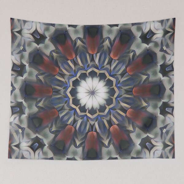 Item preview, Abstract dark floral mandala designed and sold by VWDigitalPaint.