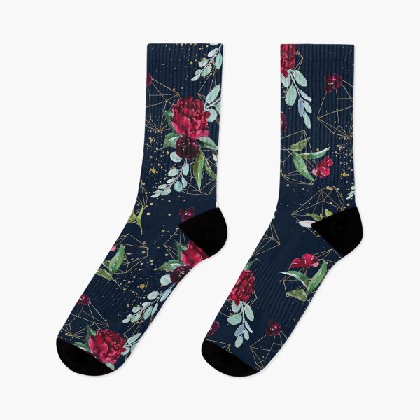 Item preview, Navy Geometric Floral designed and sold by MetallicDreams.