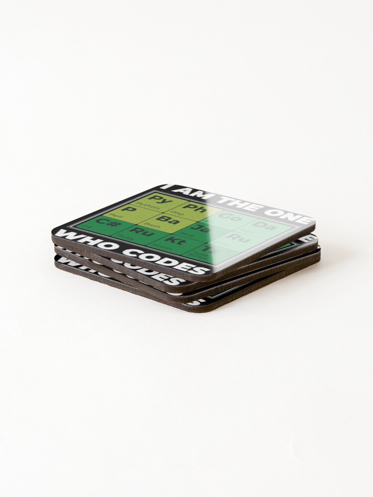 Thumbnail 4 of 5, Coasters (Set of 4), Programming languages table designed and sold by Frergo.