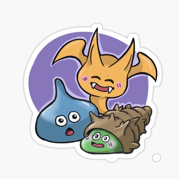 Dragon Quest Slimes Sticker For Sale By Towoad Redbubble