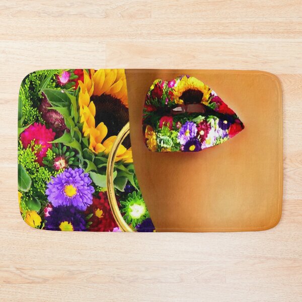 Item preview, Lips in Multiflower designed and sold by Yamy Morrell Art and Design.
