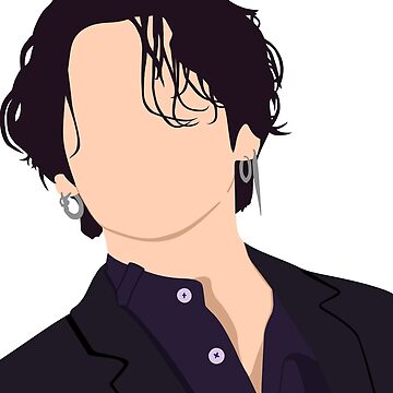 Vorschaubild zum Design Jungkook Jungkooks lange Haare JK Aufkleber von NoonaStudio