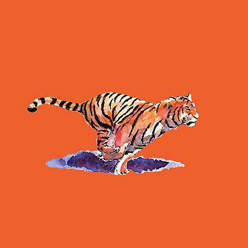 Artwork thumbnail, The Tiger - orange version by Dan Tabata