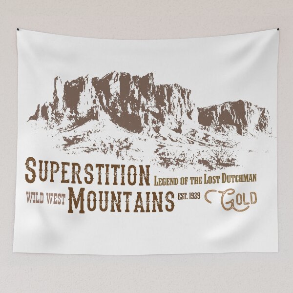 Item preview, Superstition Mountains | Arizona Desert | Southwest | Mountains | Gold | Nature | Vintage designed and sold by GramophoneGFX.
