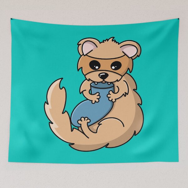 Item preview, Cute Ferret With Sock designed and sold by Yaad.