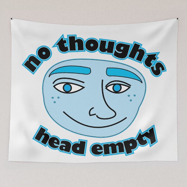 Item preview, no thoughts head empty designed and sold by JettaPilots.