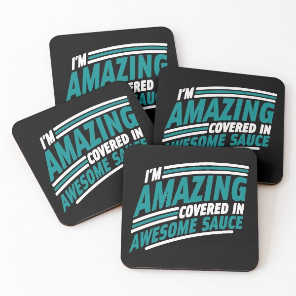 Item preview, Awesome Sauce Tee T-shirt Teal Black White designed and sold by ArtikIceTees.