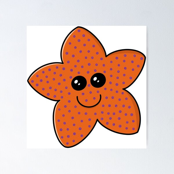 Item preview, Cute Orange Star designed and sold by Yaad.