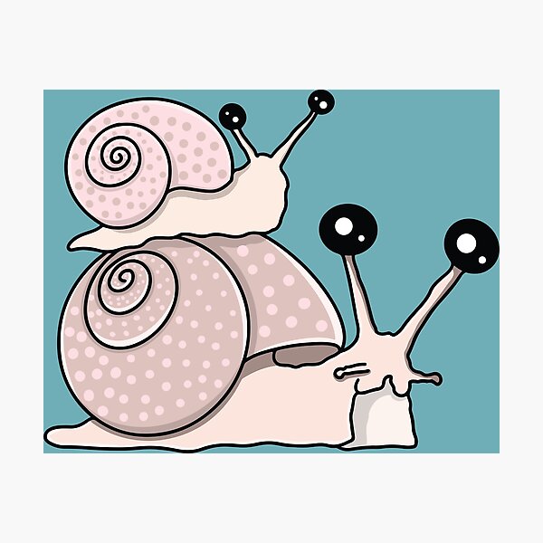 Item preview, Cute Friendly Snails designed and sold by Yaad.