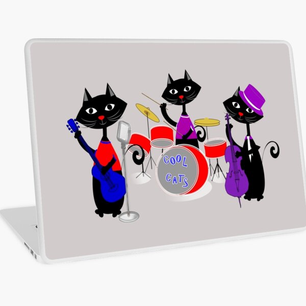 Cool For Cats Music Themed Laptop Skin