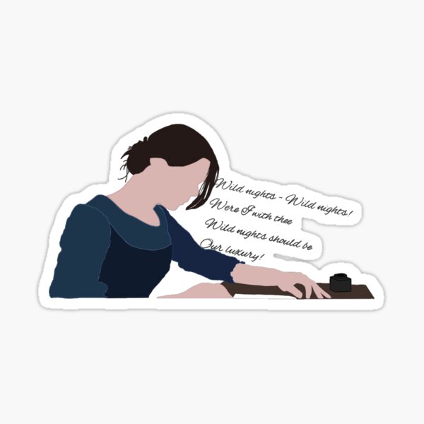 Emily Dickinson - Wild Nights! Sticker