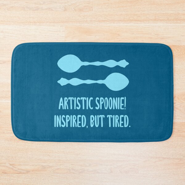 Item preview, Artistic Spoonie! Inspired, But Tired. (Light Blue) designed and sold by KelseyLovelle.