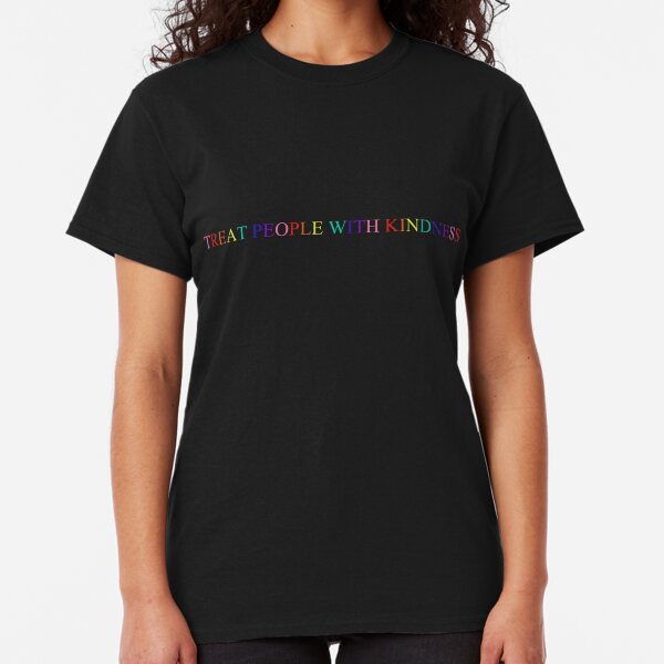 Rainbow Treat People With Kindness (Horizontal) Classic T-Shirt