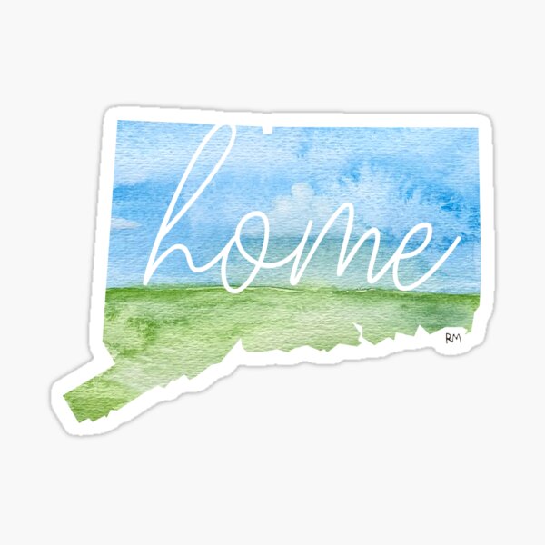 Connecticut Home State Sticker