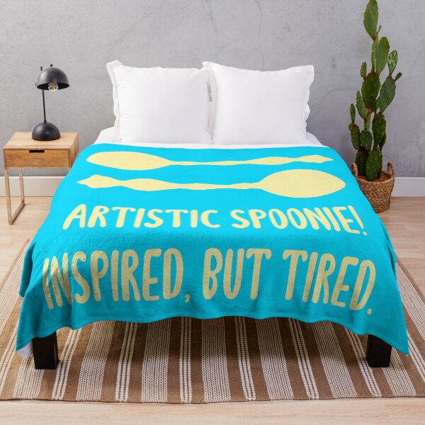 Item preview, Artistic Spoonie! Inspired, But Tired. (Light Yellow) designed and sold by KelseyLovelle.
